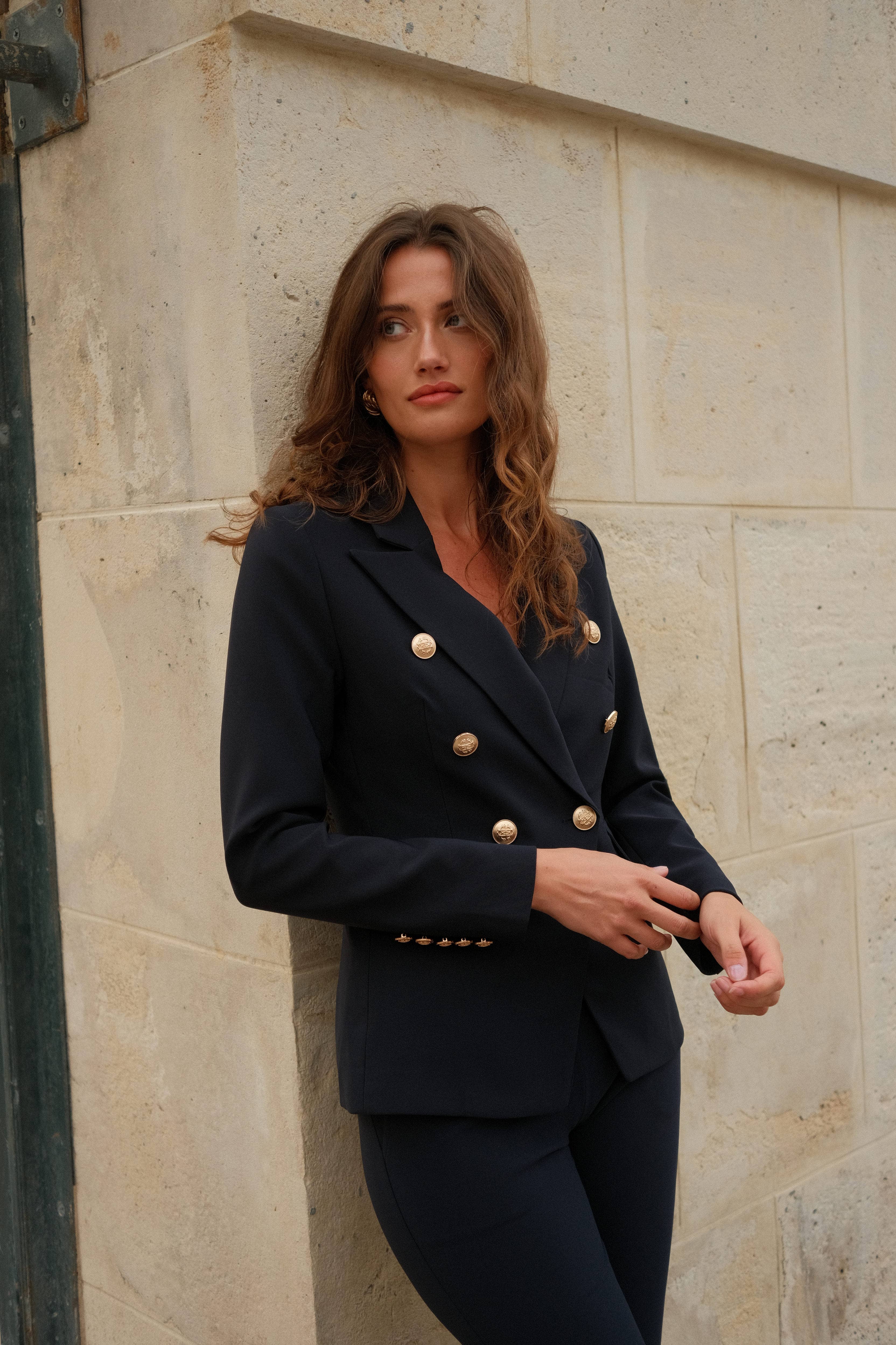 LULUMARY – Engroshandel Jakke - Dame – Dobbeltknapjakke V19551