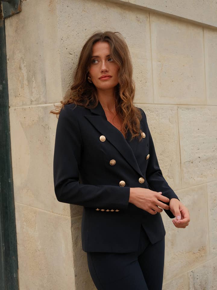 LULUMARY - Wholesale Jacket - Women's - Double-breasted jacket V19551