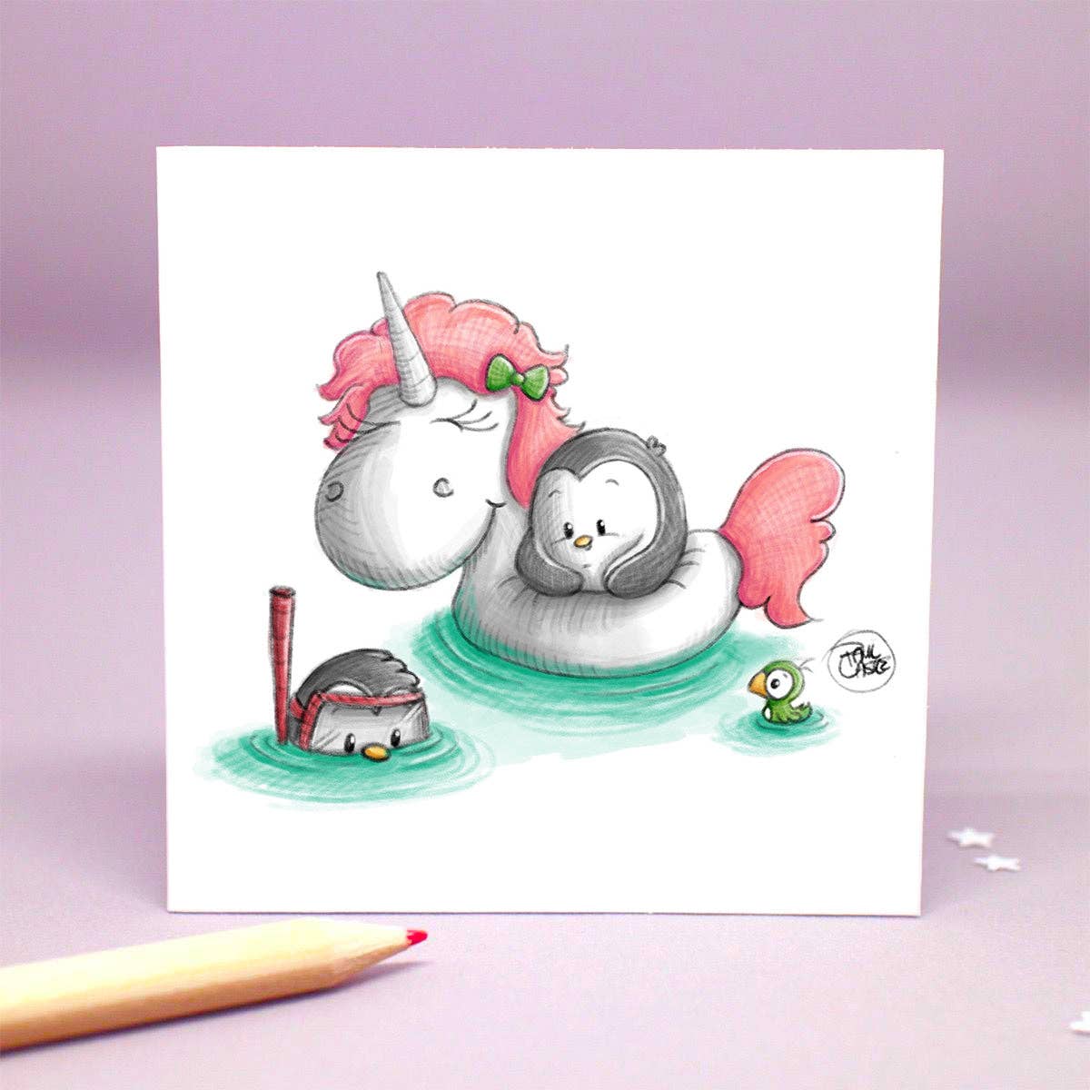 Paul Castle Studio - Wholesale Art Print - Beach Day Pengrooms - Art Print0