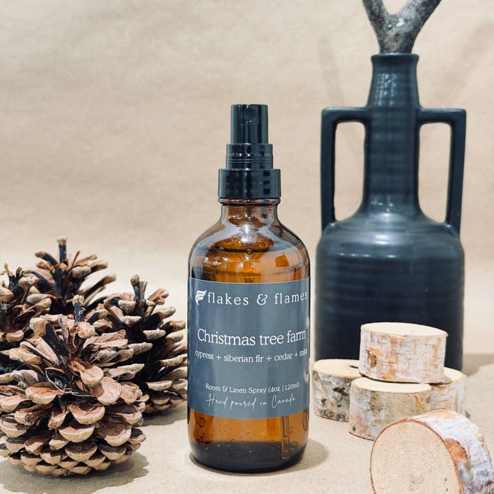 Flakes and Flames - Wholesale Room & Linen Spray - Christmas tree farm