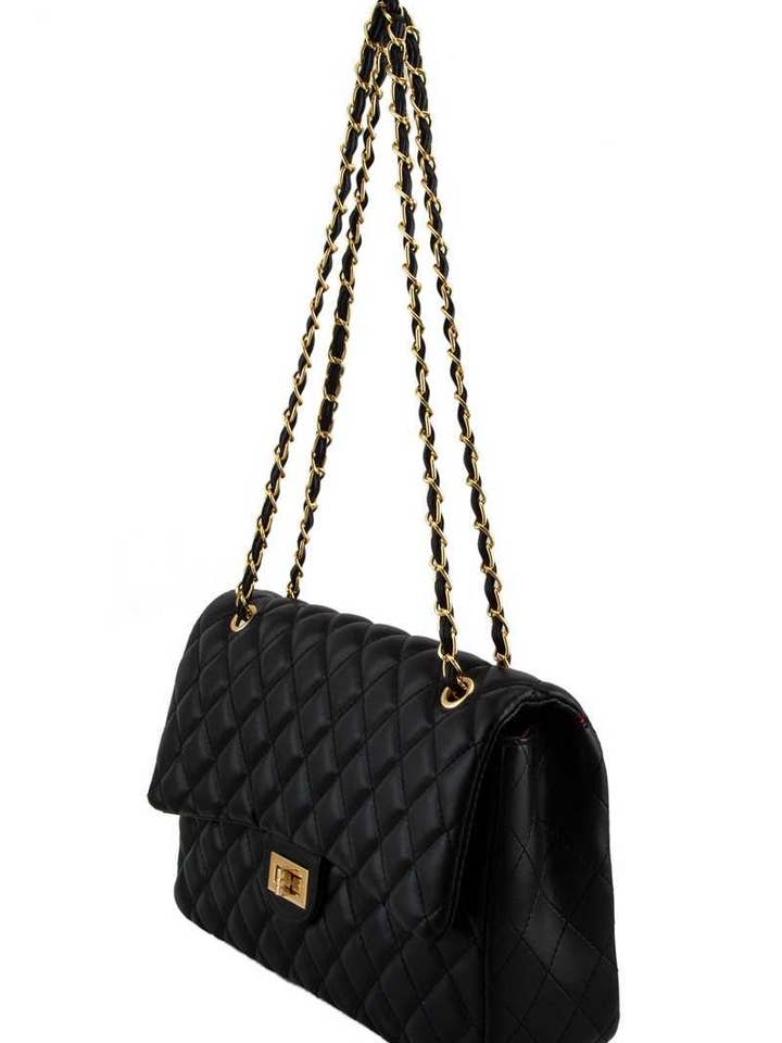 Stor diamant quiltet crossbody taske 20-2 for engroshandel hos anbfashion