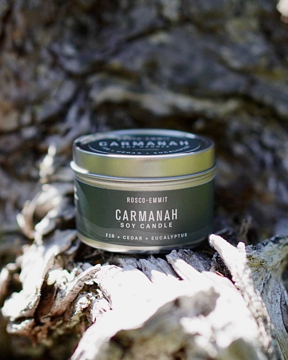 Rosco x Emmit - Vente Bougies de voyage - Bougie au soja Carmanah 4 oz5