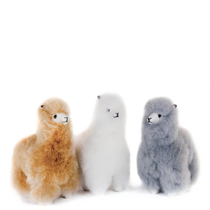 Alpaca Bella Bont Knuffel Mini 4" voor wholesale door Lanart Alpaca