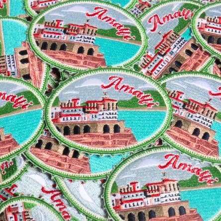 AMALFI Embroidered Iron-On Patches for wholesale by David And Young