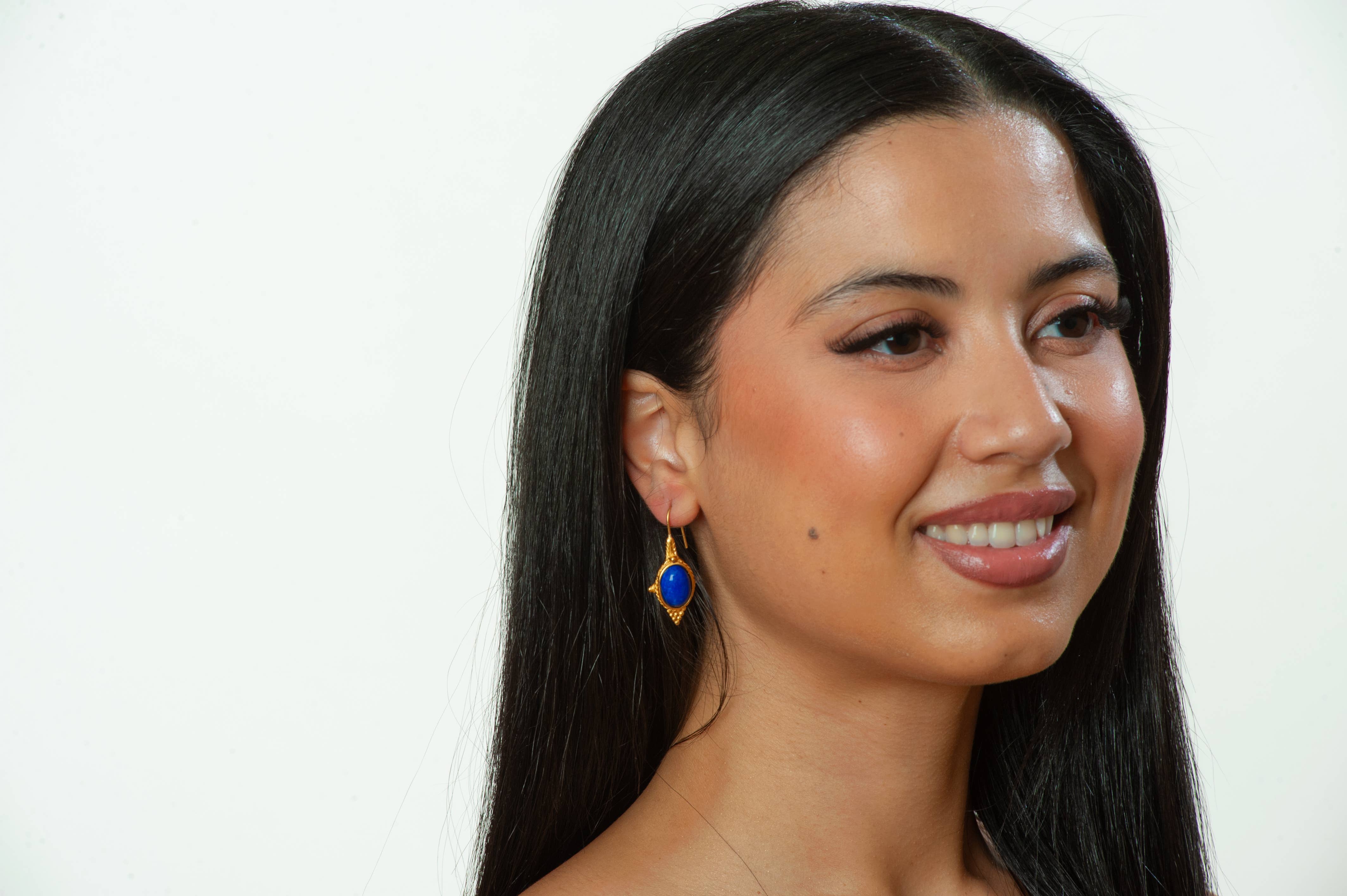 Discoveries, Inc. – wholesale Dangle earrings – Egyptian Revival Lapis Earrings1