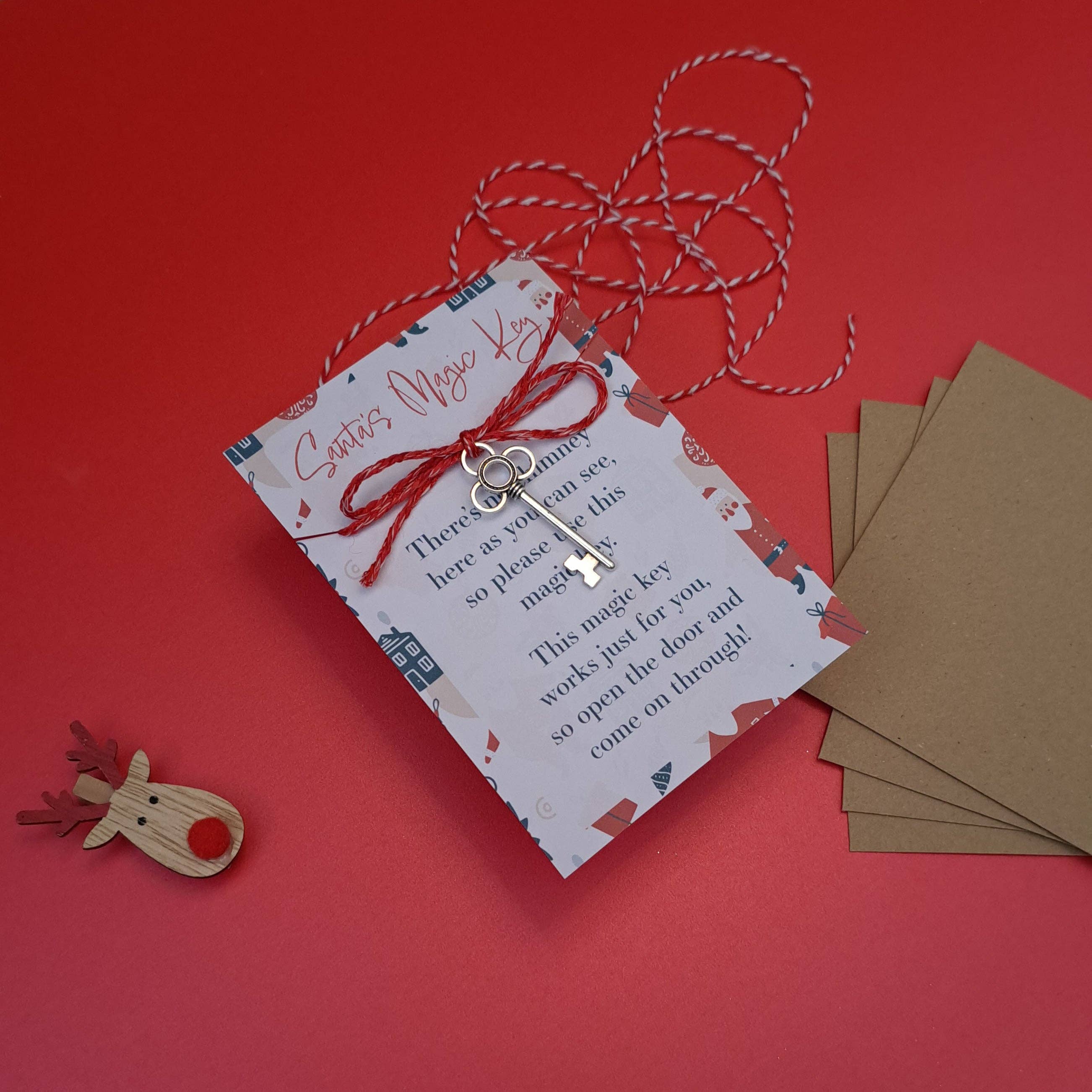 Wonky Cards - Wholesale Christmas Decoration - Santa's Magic Key1