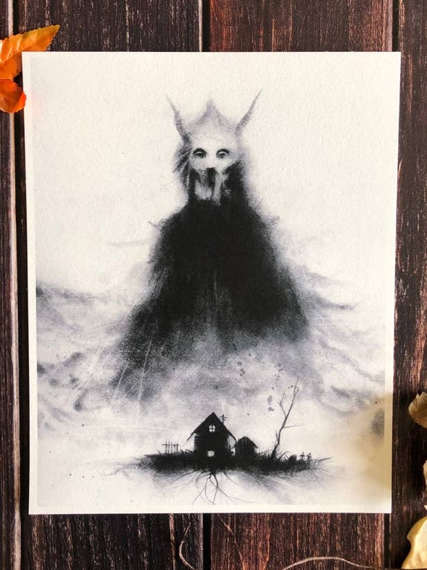 Roots Of Hell Print- Grim Reaper Print for wholesale by Andy Sciazko Art