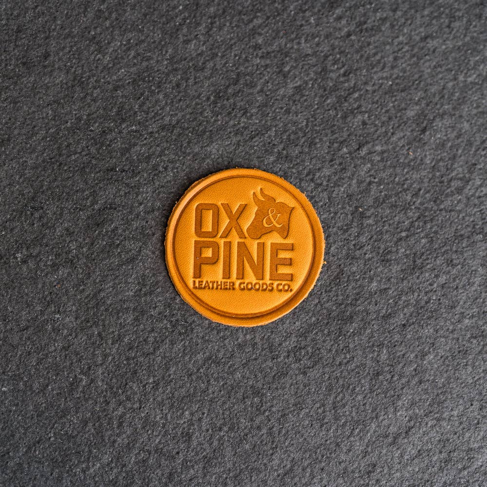 Ox & Pine - Vente Écusson - Patches en cuir circulaires Ox & Pine avec attache auto-agrippante en option12
