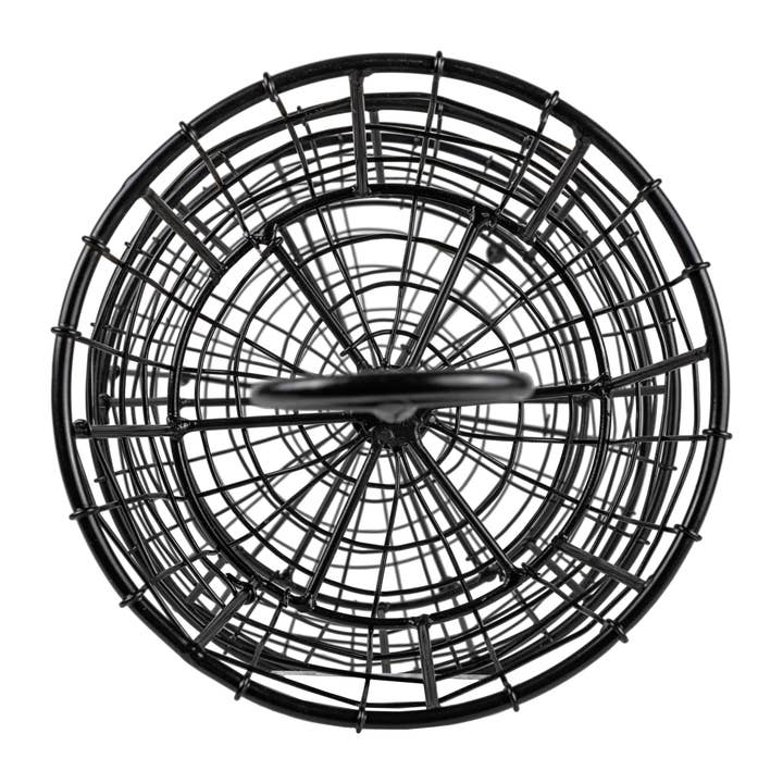 Foreside Home & Garden - Wholesale Basket - 3 Tier Tray Farmhouse Baskets Black Metal3