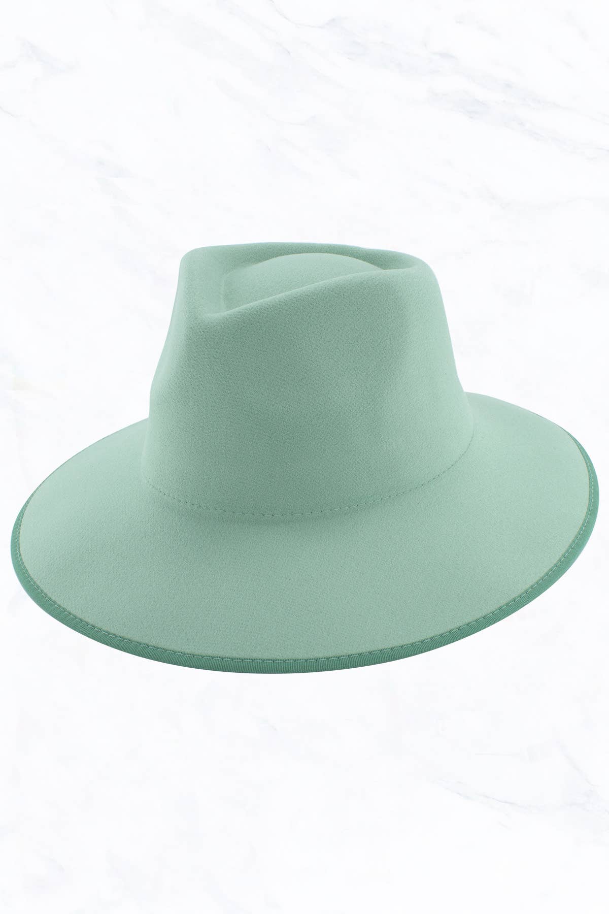 Suzie Q USA - Wholesale Fedora - Women's - Wrap of Edge Teardrop Shape Top Big Brim Hat12