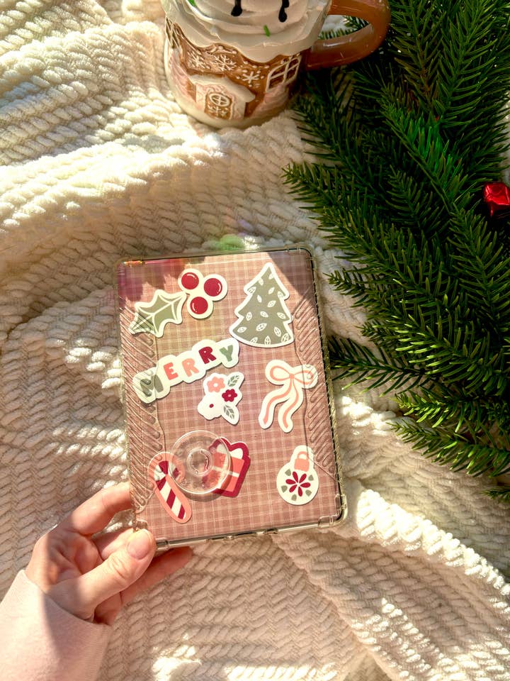 Holiday Sticker Pack for wholesale by The Cozy Peach Co