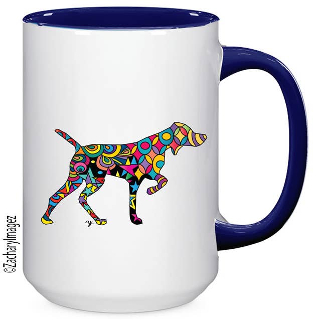 Colorful Pointer 15 oz Ceramic Mug for wholesale by Zachary Imagez