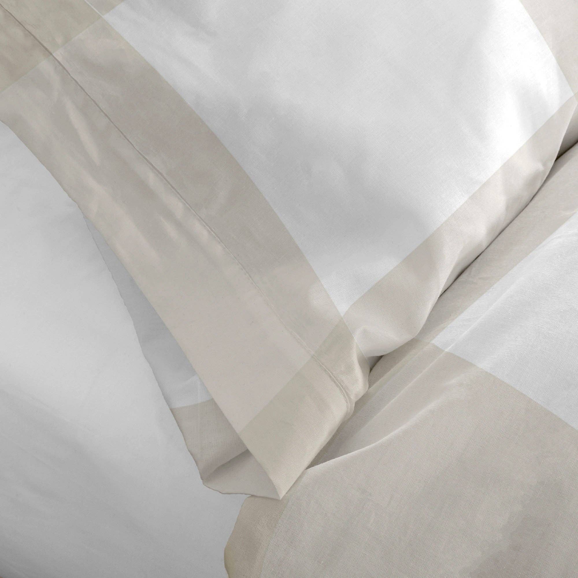 Happyfriday – Engroshandel Hovedpudebetræk – Gingham Pudebetræk Beige5