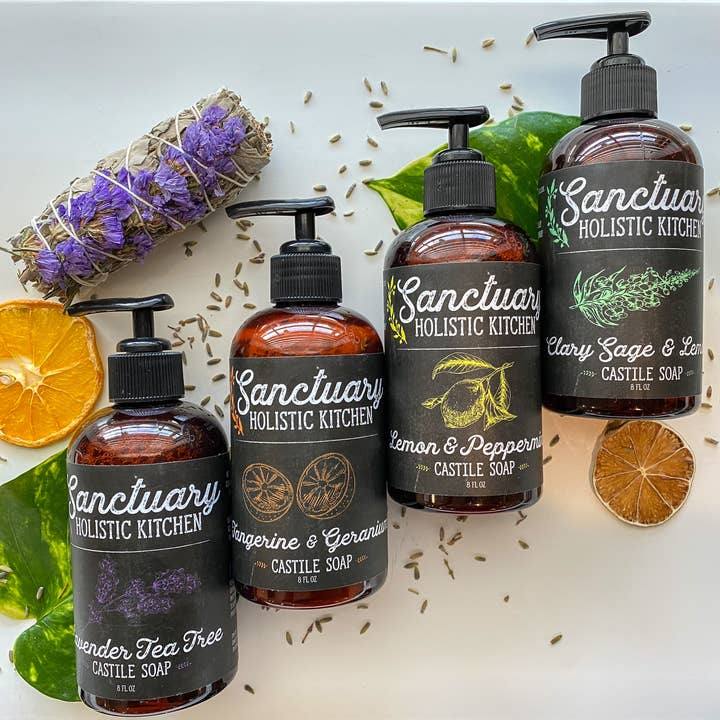 8oz - Castille Soap Concentrate for wholesale by Sanctuary Holistic Kitchen