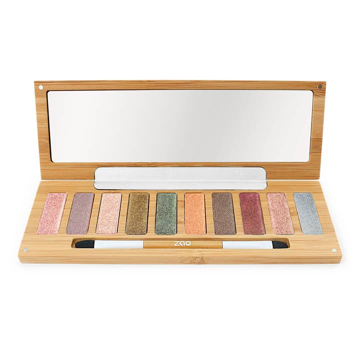 Zao Makeup – Engroshandel Øjenskyggepalette – Ultra skinnende Palette *** økologisk, vegansk & genopfyldelig makeup1