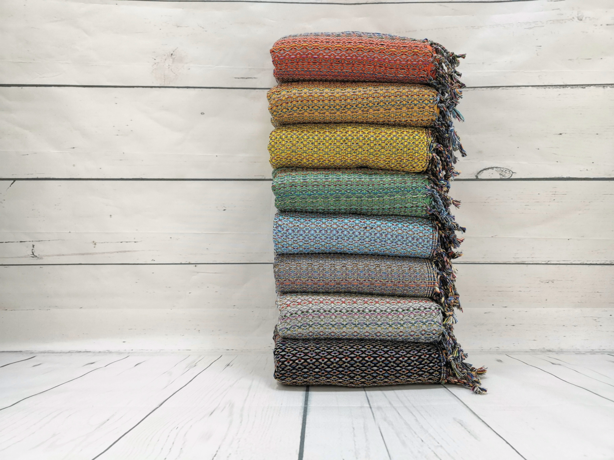 Buluty - Wholesale Throw Blanket - Multicolor Turkish Cotton Throw Blanket Towel, Peshtemal3