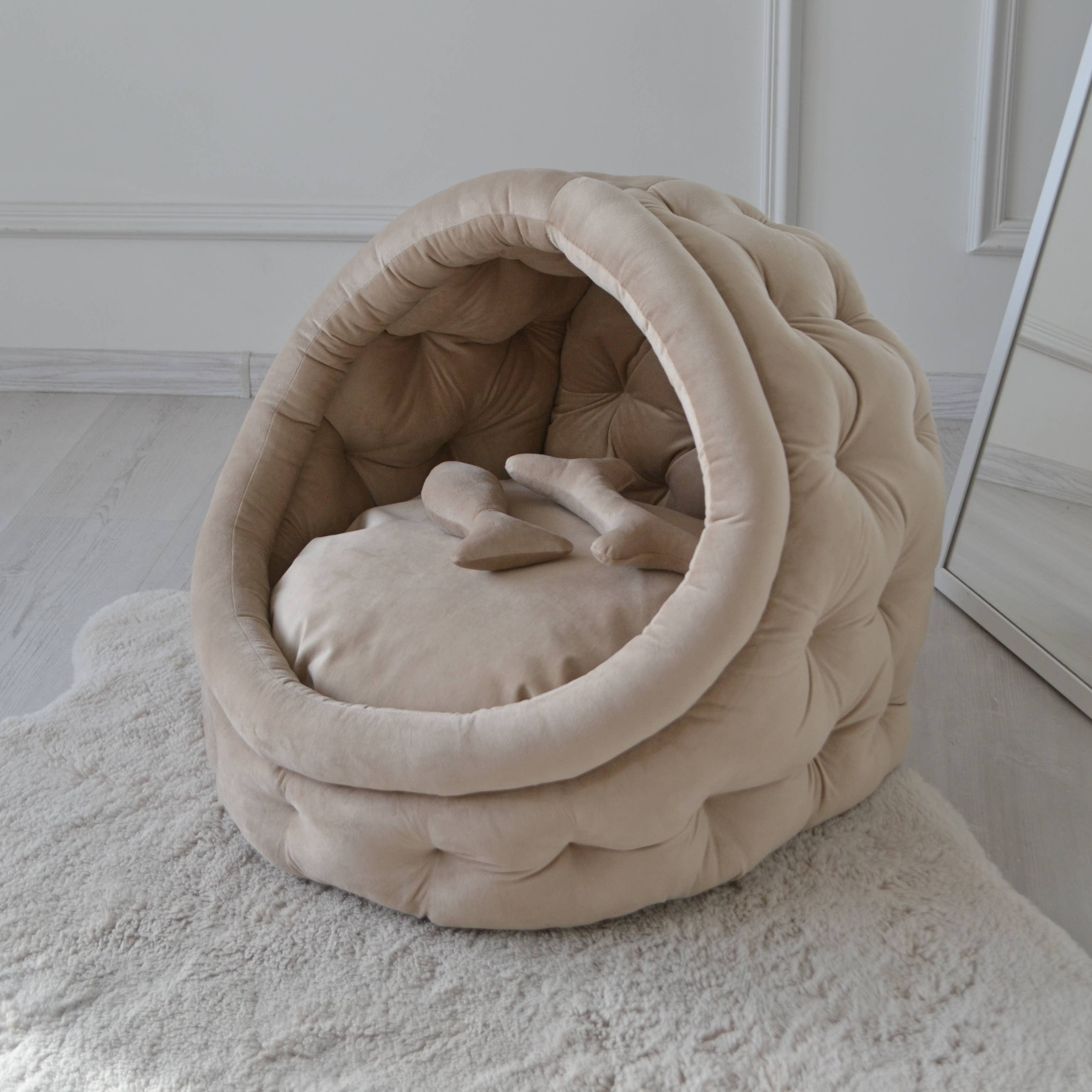 Magicalworld – Großhandel Haustierbett – Katze/Hund – Magicalworld waschbare Hundehöhle und Katzenhöhle, Hundebett, gemütliches Katzenhaus