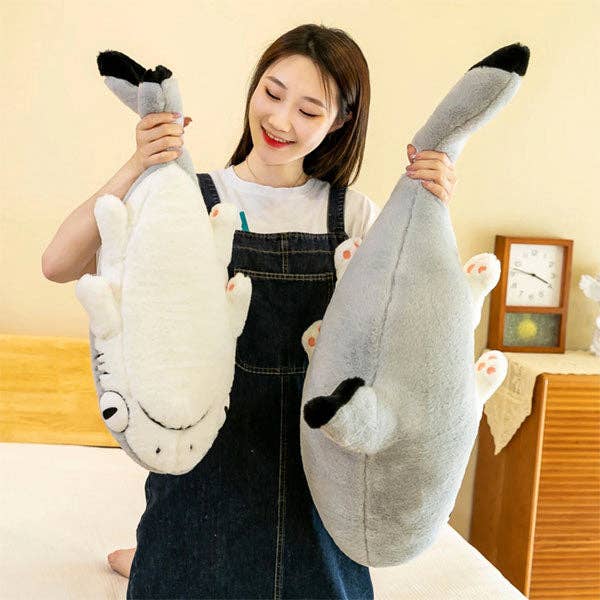 Showcase - Wholesale Bedding Pillow - Extra Long Animal Plush Toy 4.5ft Body Pillow - Shark Kitten10