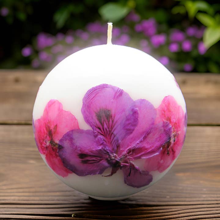 Vela con forma de flor de esfera mediana para venta al por mayor de Flower Sack Towels