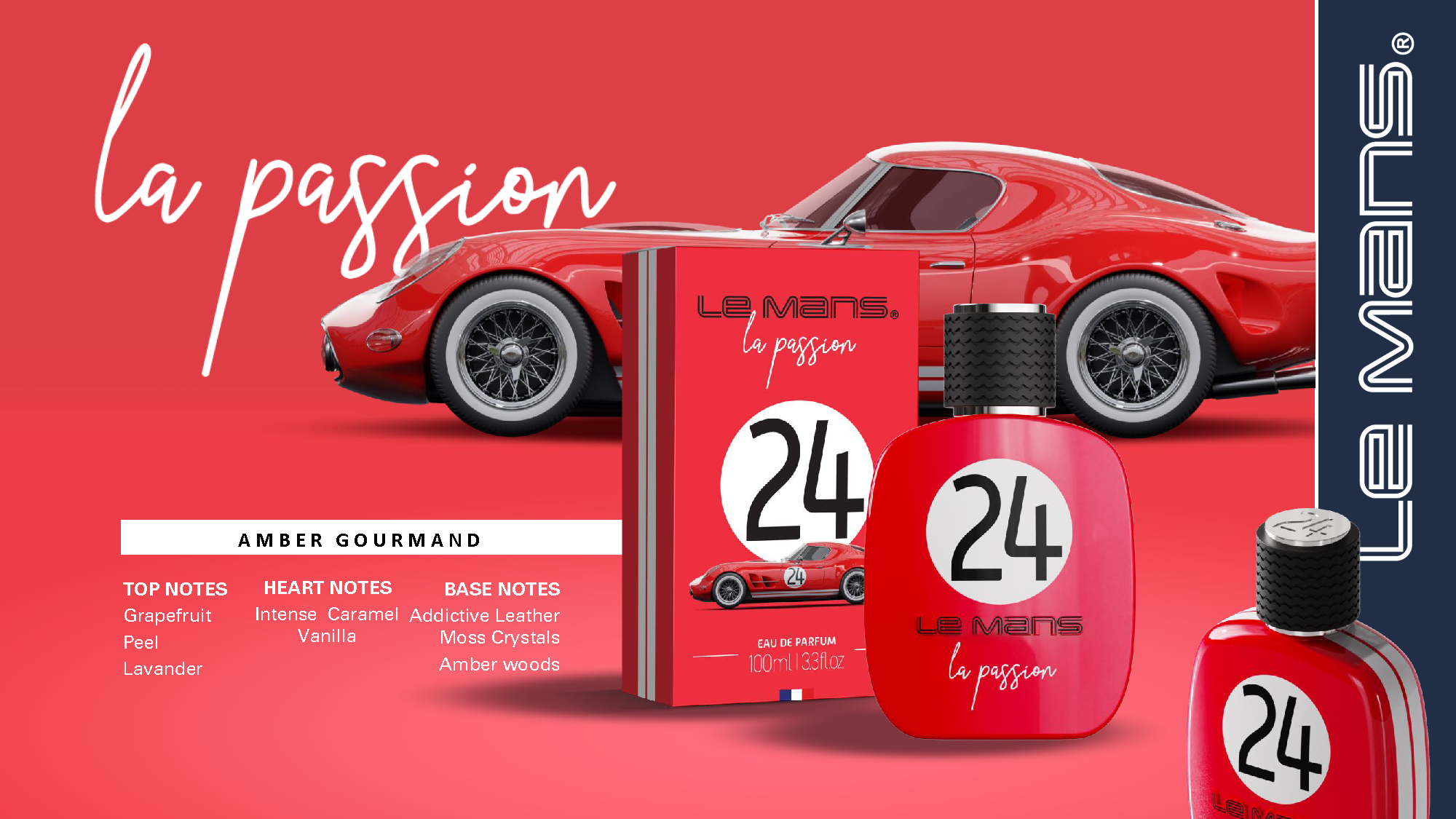 Le Mans - Distributed by Scents of Europe - Wholesale Cologne Spray - 24H Le Mans Car Race Perfume - Amber & Gourmand Fragrance1