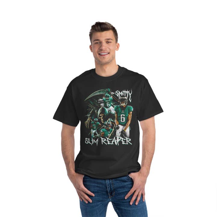 TheKingShirt - Wholesale Graphic Sweatshirt - Women's - DeVonta Smith Slim Reaper Eagles T-Shirt - Retro Graphic Tee