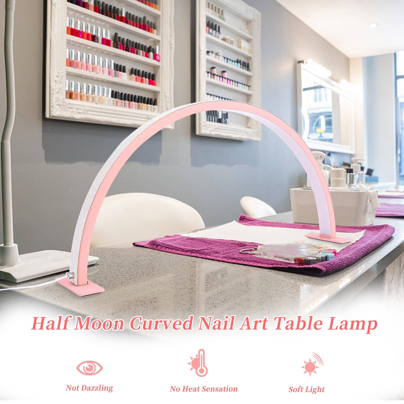 WHITE DIAMOND Half Moon Light Nail Lamp for Lash Eyelash Extension, Tattoo for wholesale on Faire14