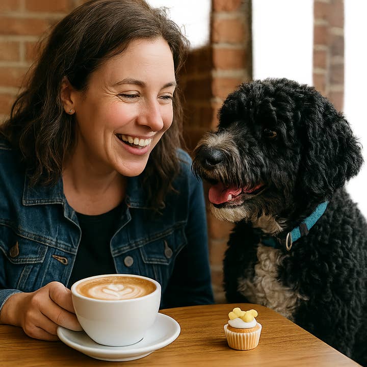 Puppin Cupcake Dog Treats - Refillable Jar + 100 Treats for wholesale by Wagging Dog Bakery