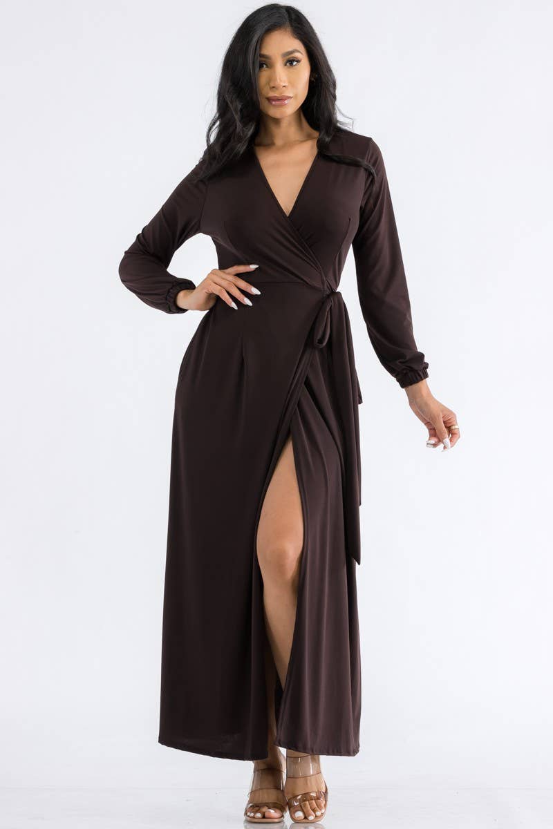 H&H Fashion Inc. - Wholesale Dress - Women's - HH548X1-LS PLUS SIZE LONG SLEEVE MAXI DRESS4