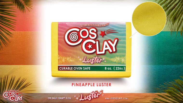 Zwajomi Clay - Wholesale Clay - Cosclay LUSTER - Pineapple Yellow [226g]1