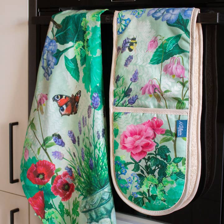 AMPellegrini Art & Design - Wholesale Tea Towel - Tea Towel with floral garden print5