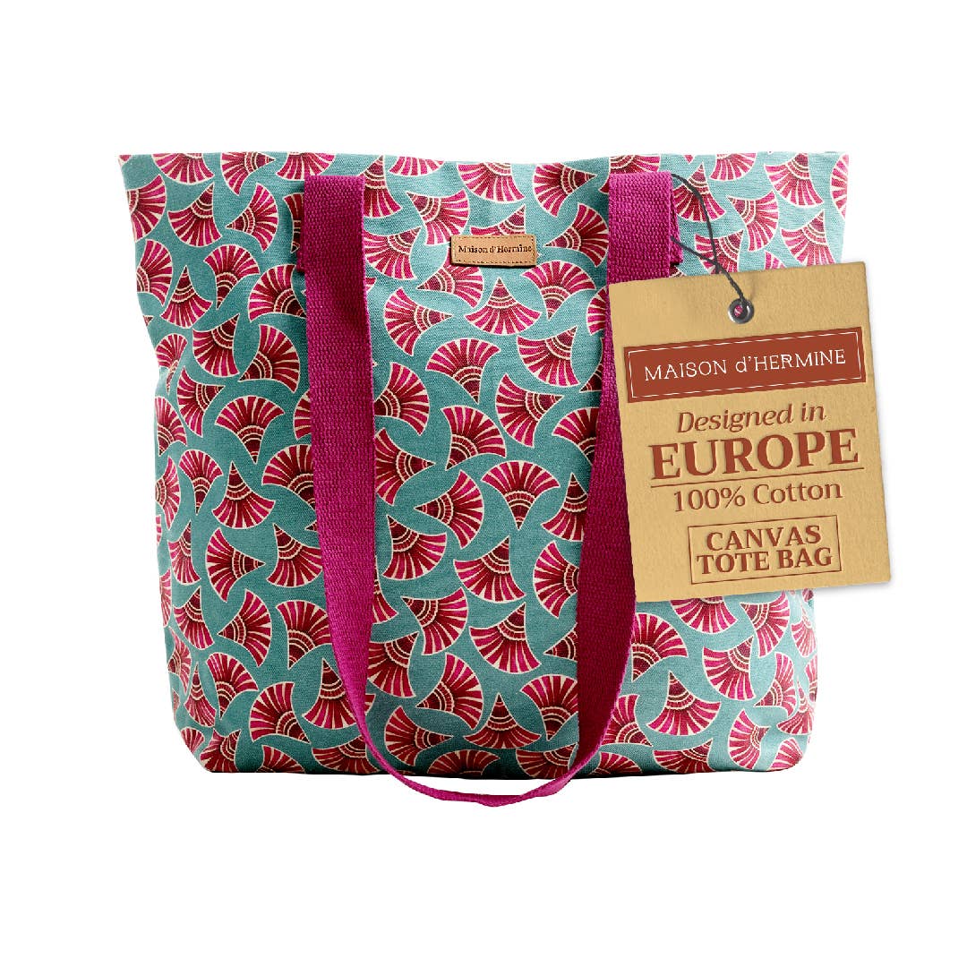 Maison d'Hermine - Design in Every Thread - Wholesale Tote Bag - Unisex - Canvas Tote Bag 100% Cotton Bamako - Malia -  17.7" x 14.5"0
