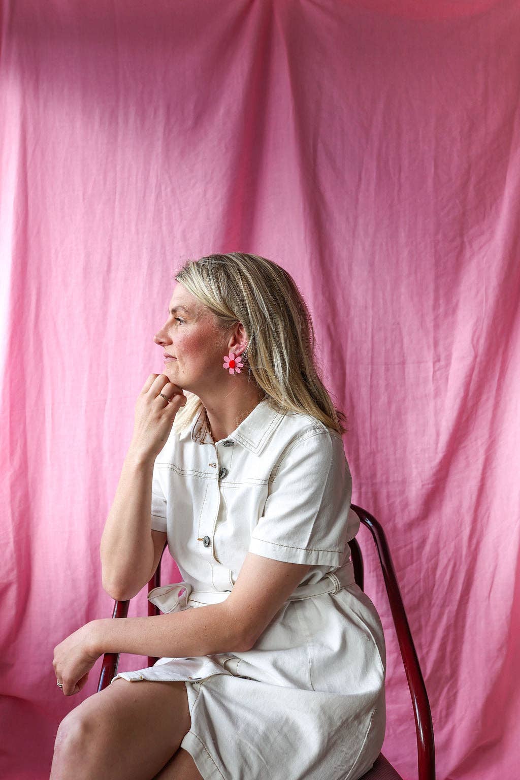 Emeldo - Wholesale Dangle Earrings - Estelle Flower Earrings // select colour17