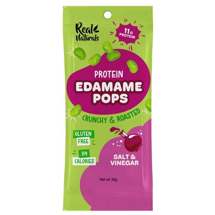 Edamame Pops, Salt & Vinegar, 26g  for wholesale by The Coconut Kitchen