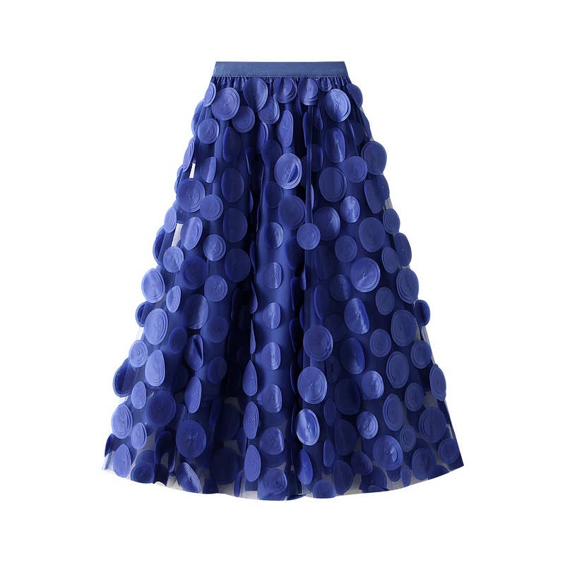 PEACH ACCESSORIES - Wholesale Skirt - Women's - SK118 Large circle embellished skirts6