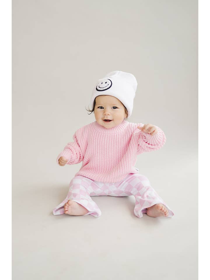 Lucky Panda Kids - Wholesale Pants - Baby - Checkered Flare Pants | Pink8