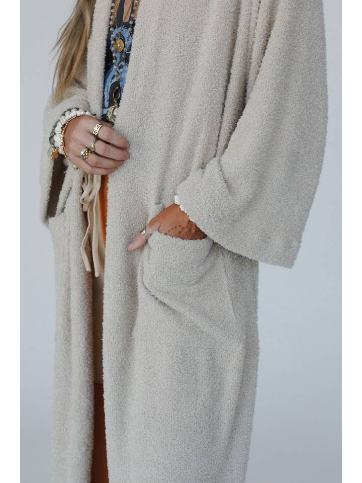 Three Bird Nest - Wholesale Cardigan - Women's - Moonlight Hug Cardigan - Seashell