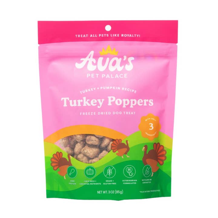 Freeze Dried Dog Treats - Turkey + Pumpkin for wholesale by Ava's Pet Palace
