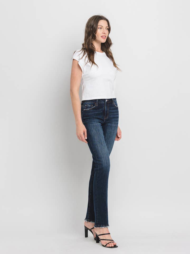 DAY DREAM HIGH RISE LONG SLIM STRAIGHT JEANS LV1258 for wholesale on Faire