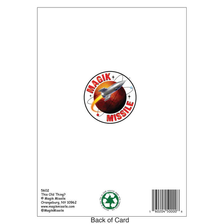 Magik Missile - Wholesale Christmas Card - "This Old Thing?" - Christmas Card1