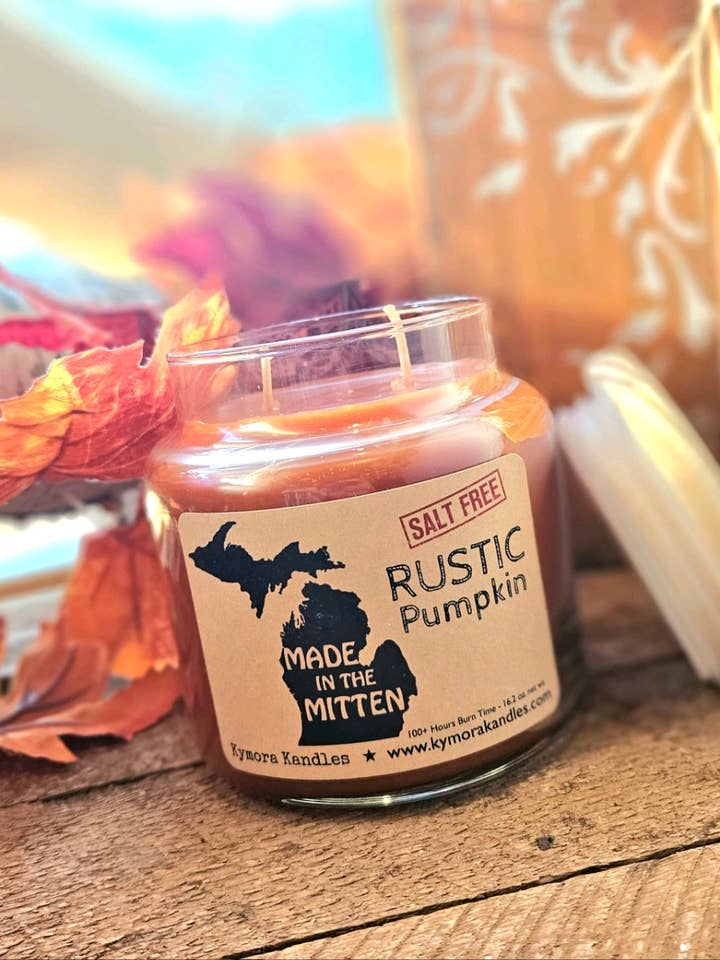 Large Kylie Jar Candle - Rustic Pumpkin for wholesale by Kymora Kandles