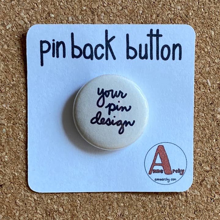 AnneArchy - Wholesale Lapel Pin/Button - artist pin back button