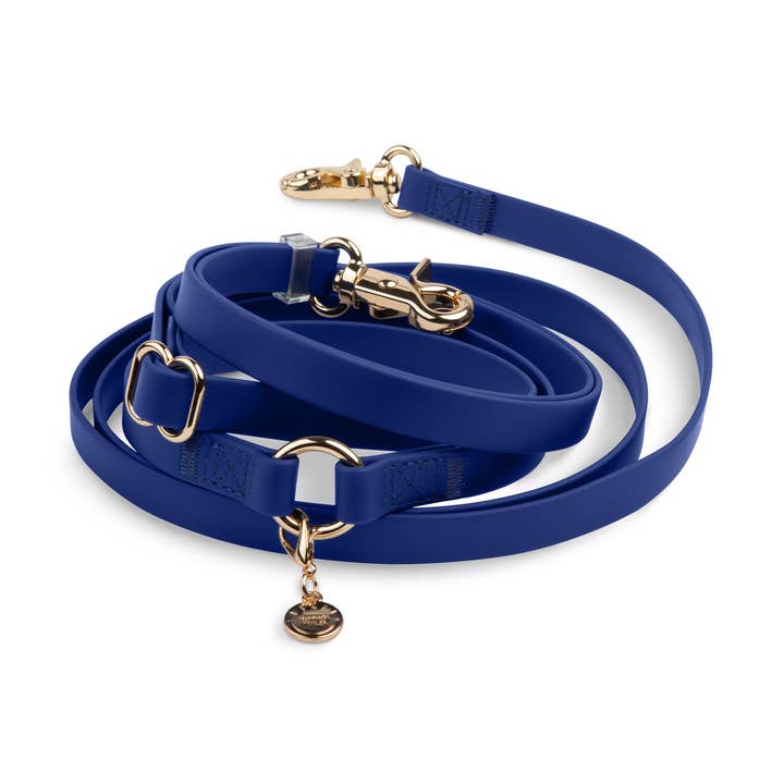 Signature Navy 4-i-1 Konverterbar Handsfree Cloud Hundkoppel för wholesale av SUNNY TAILS