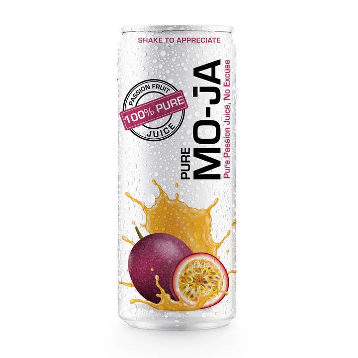 100% Pure Passion Fruit Juice 320ml (Pack of 12) for wholesale by Pure Mo-Ja