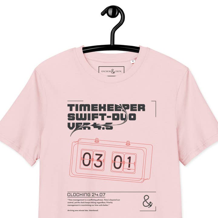 Zeitnehmer Swift-Duo Ver 4.5 Uhr Archive Bio-Baumwoll-T-Shirt für den Großhandel von ANCHOR & CREW