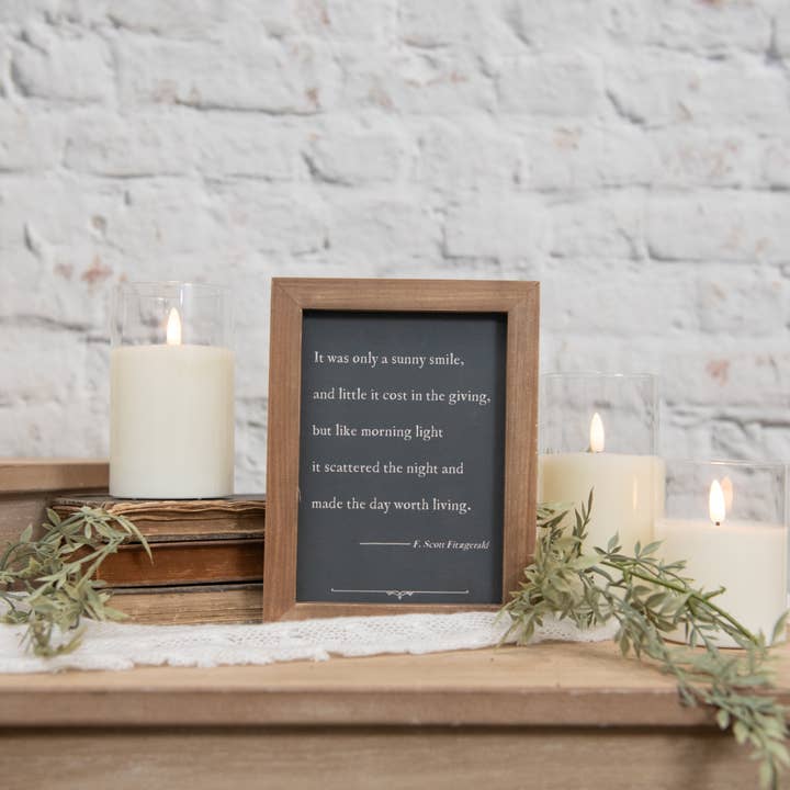 Ragon House - Wholesale Desk/Tabletop Sign - SUNNY SMILE TABLETOP SIGN