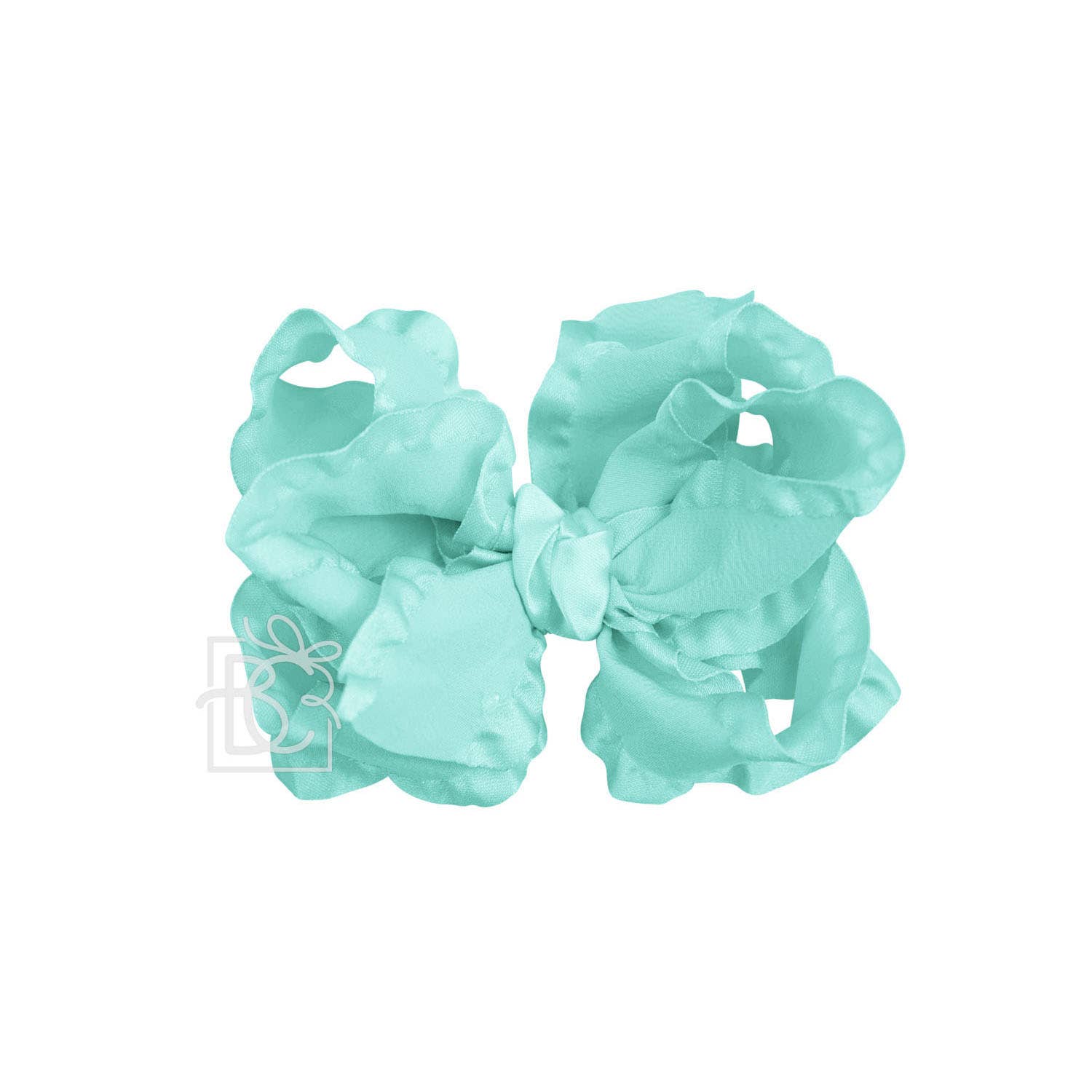 Beyond Creations, LLC - Wholesale Hair Bow - Kids - DOUBLE RUFFLE BOW ON CLIP30