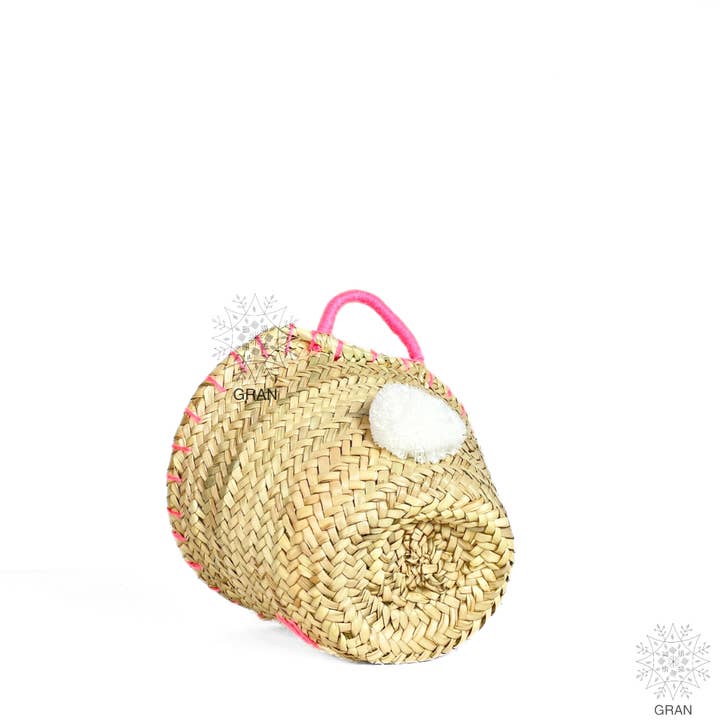 Gran Wholesale - Wholesale Basket – Kids & baby - Straw Easter Bunny Bag, Bunny Baby Easter Basket.3