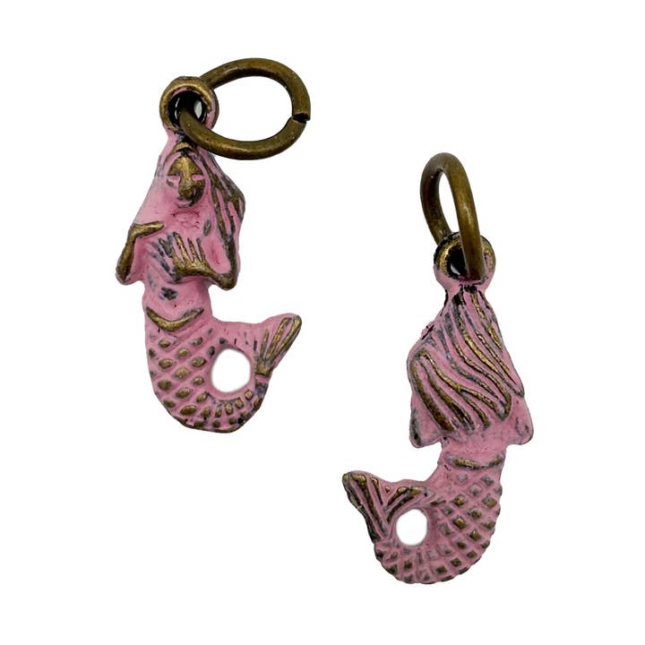 Gleeful Peacock - Wholesale Charm/Dangle Bracelet - Mermaid Siren Charm (available with Bracelet or Necklace)0