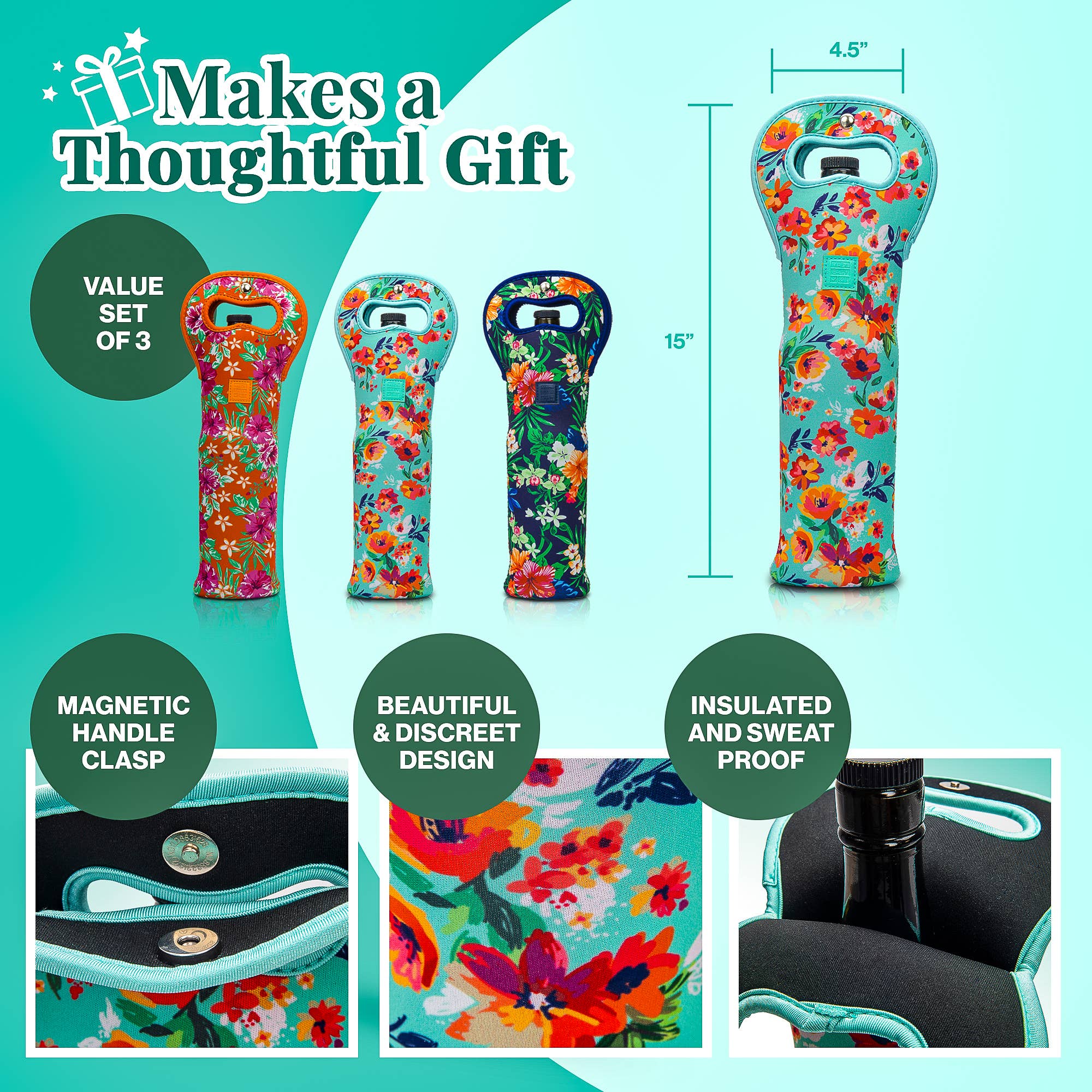 MADE EASY KIT – wholesale Wine tote – Made Easy Kit Insulated Wine Tote Neoprene Carrier Set of 320