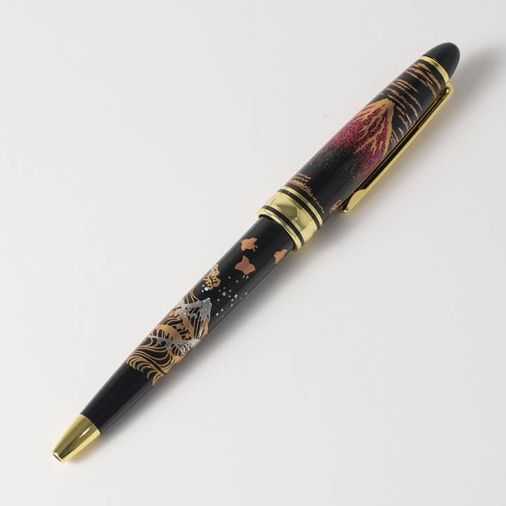 Stylo à bille en laque Urushi / Fuji Rouge pour la vente par KASHIKO